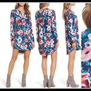 NWOT Charles Henry Floral Shirtdress